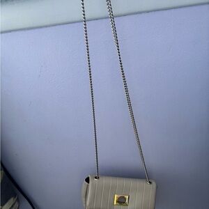 Elegant Gray Chain Shoulder Bag